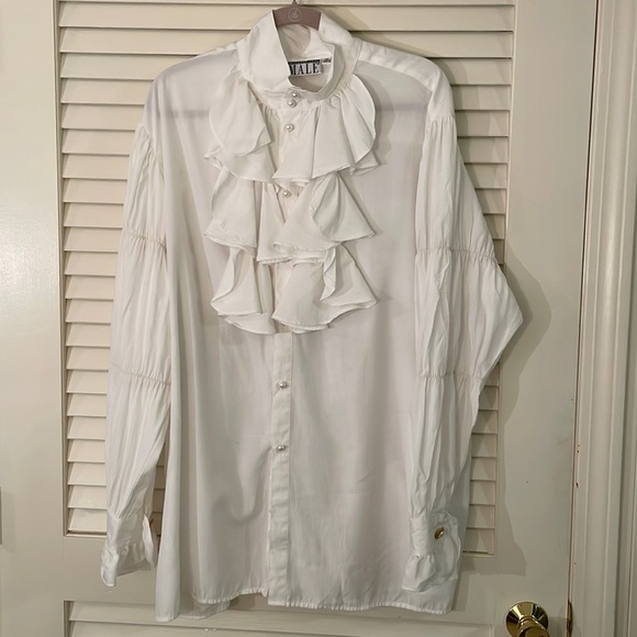 International Male Shirts Vtg International Male Faux Pearl Button Down Shirt Seinfeld